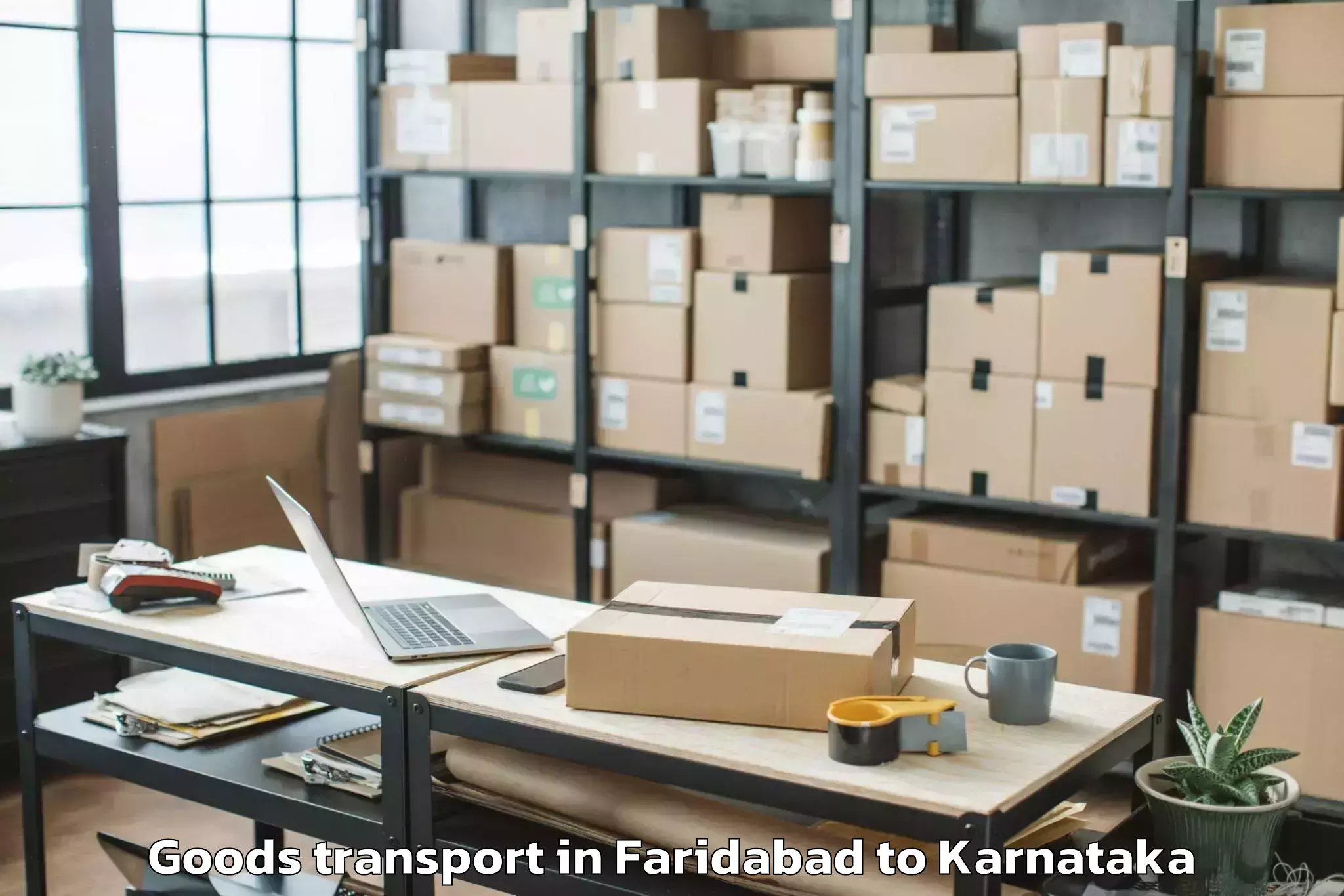 Top Faridabad to Koppa Goods Transport Available